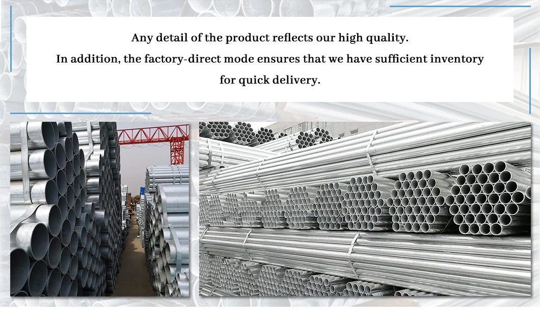 ASTM A53 Gr. B DN350 Hot Dipped 1/2 3/4 1 2 1.5 6 Inch Gi Zinc Round Tube Pre Galvanized Steel Pipe