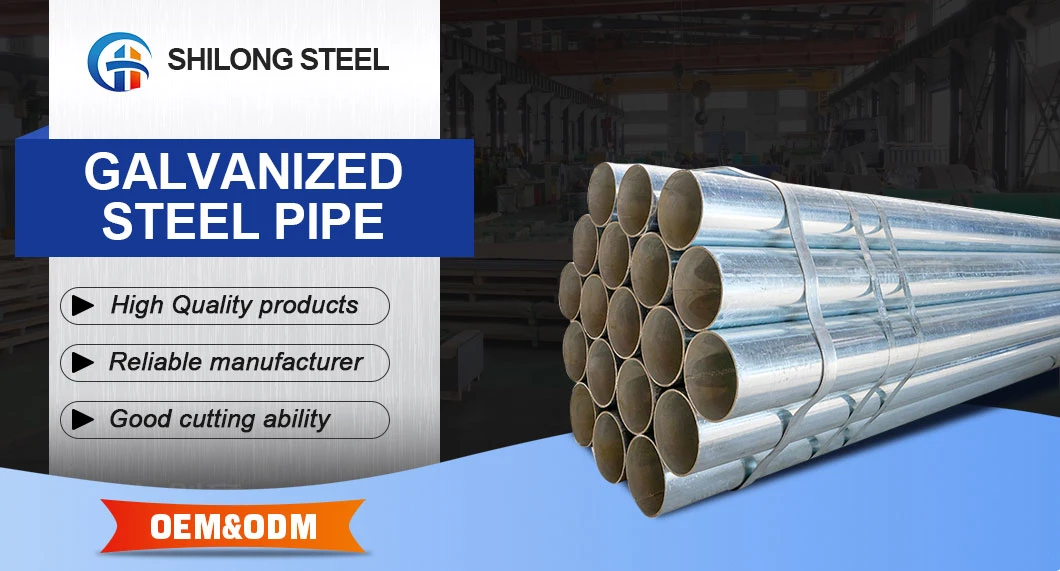 Hot Dipped Gi Round Steel Tubing SGCC, Sgch, G550, Dx51d, Dx52D, Dx53D Pre Galvanized Steel Stainless Steel/Aluminum/Carbon/Copper/Alloy Tube