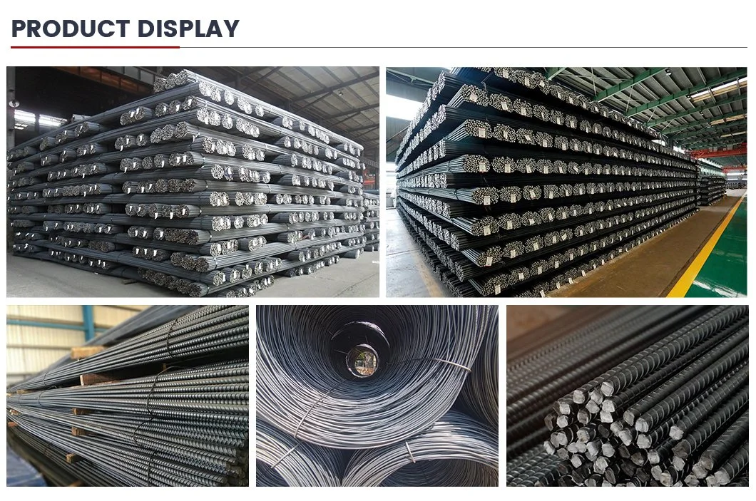 HRB400 HRB500 Deformed Steel Rebar Round Bar Construction Reinforcing Iron Metal Corrugated Deformed Rod