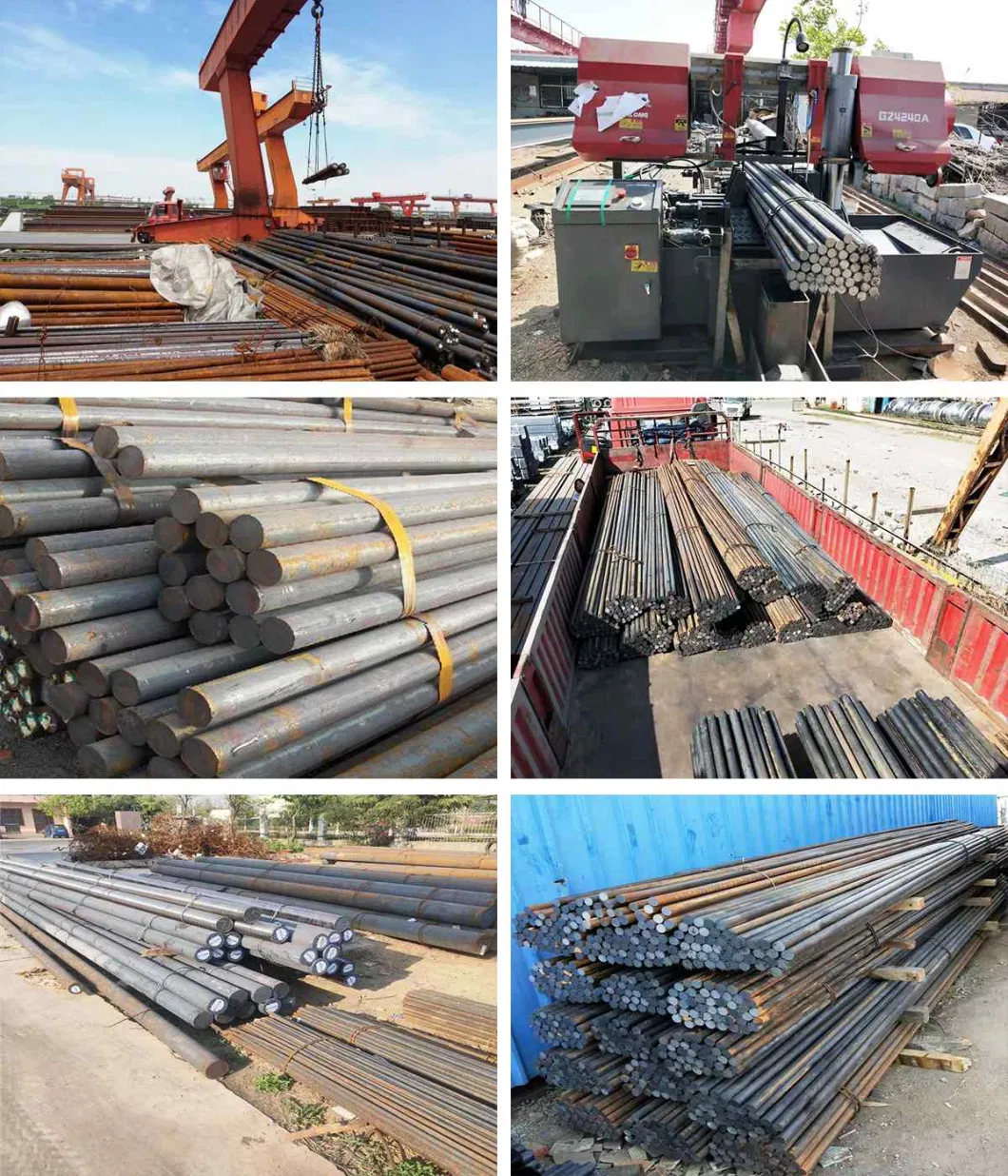 Carbon ASTM 1039 St37 AISI 1040 1095 C45 Q195 Q215 Q345 for Structure Steel Round Square Bars Rods