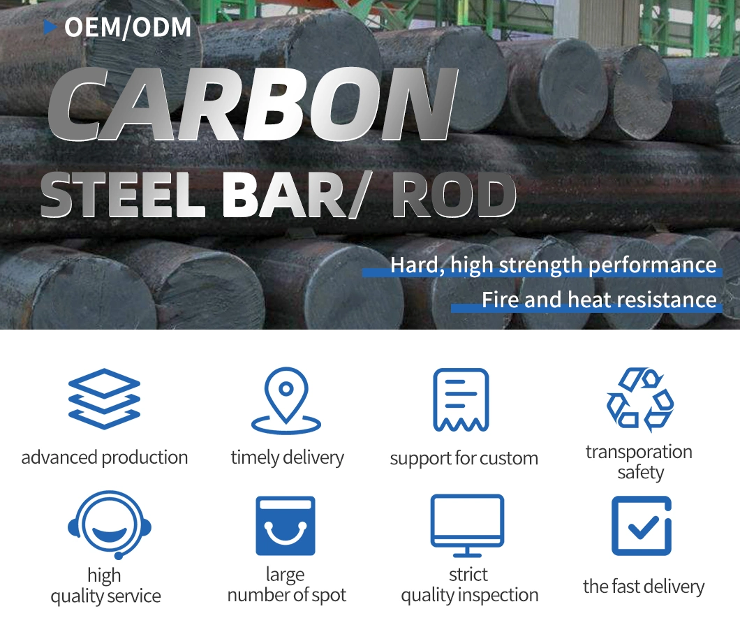 Wholesale Custom ASTM A36 Ss400 20mncr5 Hot Rolled Carbon Steel Round Bar 1095 Carbon Steel Bar/Rod