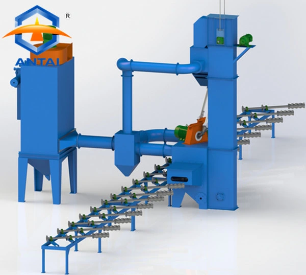Steel Pipe Shot Blasting Surface and Inner Cleaning Machine