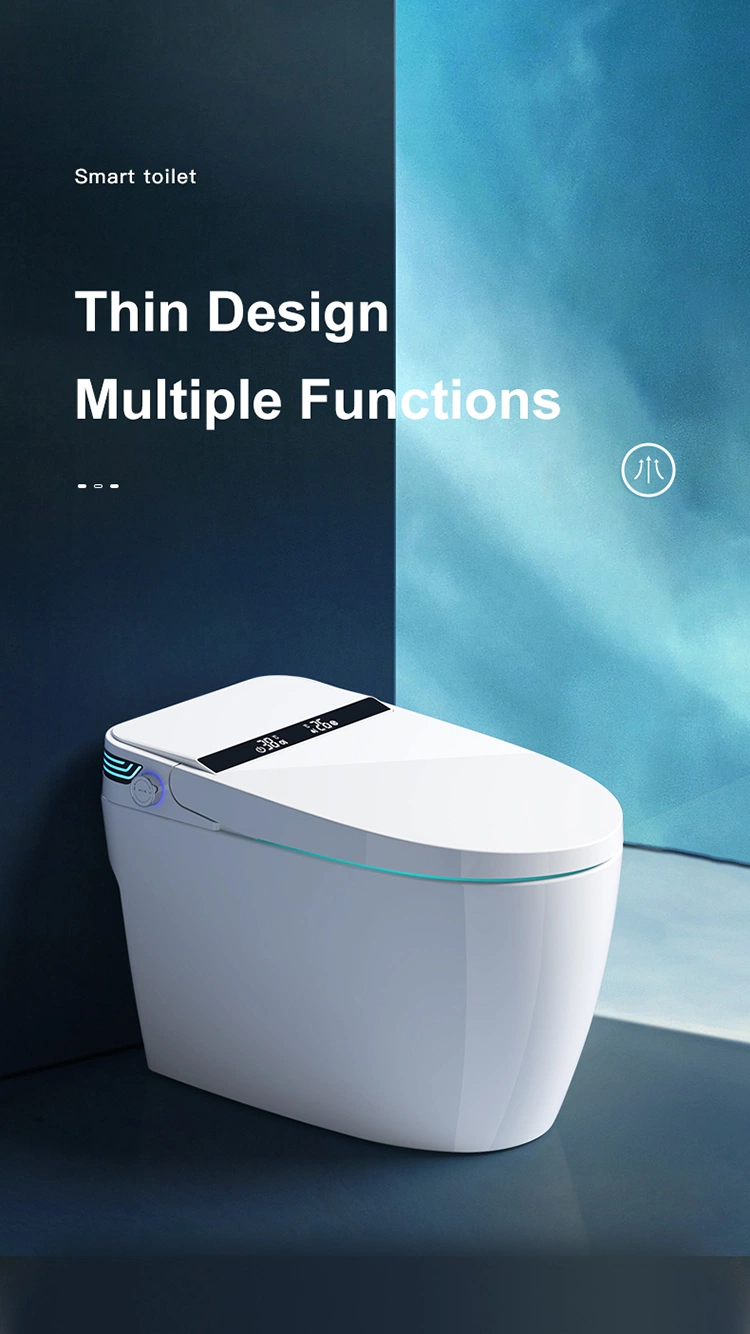 Chaozhou Yingjie Bathroom Furniture Sanitary Ware Intelligent Automatic Heated Smart Flush Toilet Ceramic S Trap Siphonic Toilet