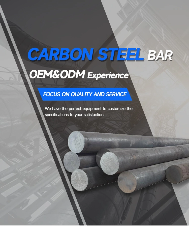 1060 1085 1095 Hot Rolled Iron Carbon Steel Round Bars for Construction