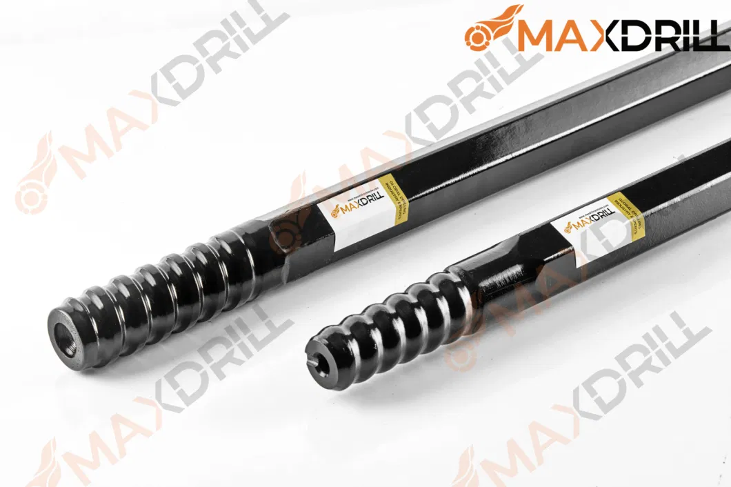 Maxdrill T38 mm Thread Hexagonal Round Extension Drill Rods High Performance