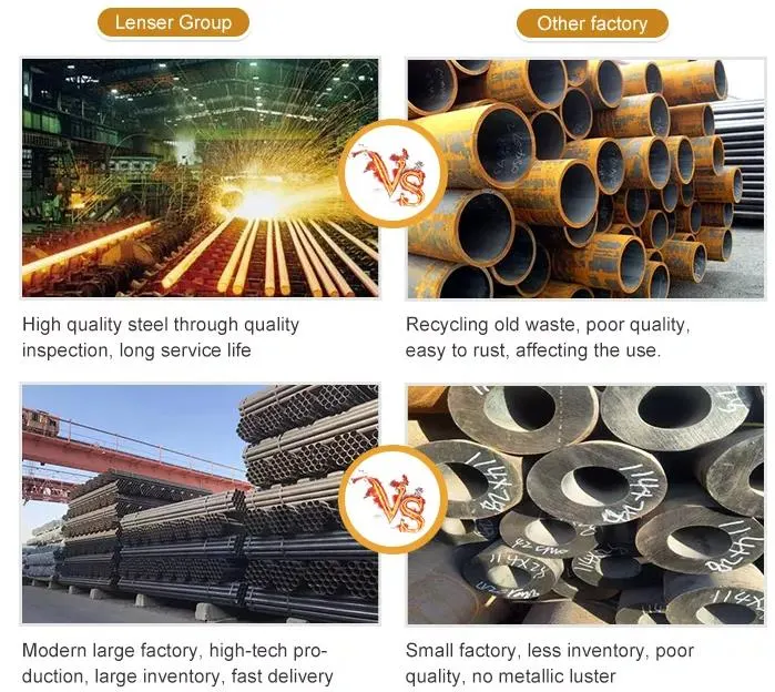 Factory Supply High Quality Low Price Mild Steel Pipe Q235B/Q195/Ss400/A36/A53 Seamless Carbon Steel Pipe Sizes Low Carbon Steel Pipe Hollow Round Pipe/Tube