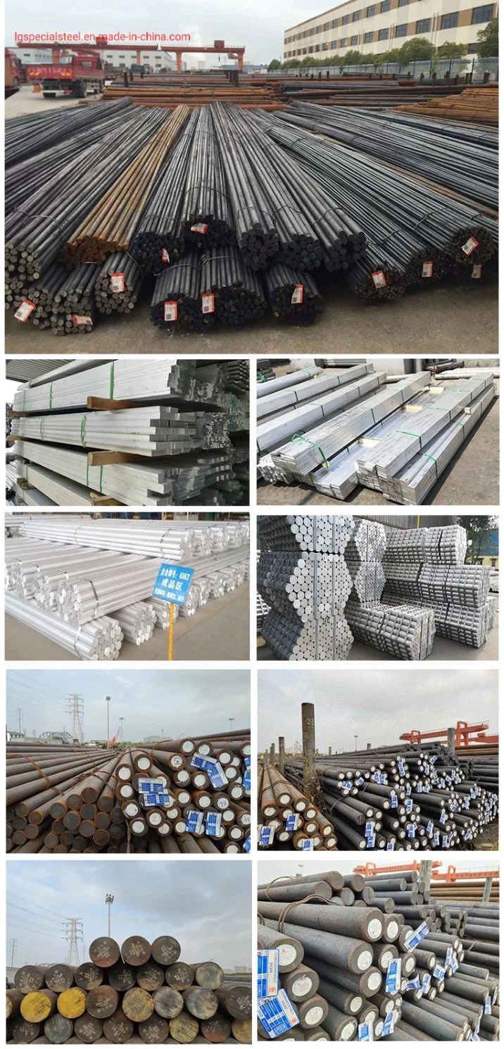 Liange Polished/Black ASTM Q235 42CrMo 4340 8620 8640 5210 5140 St37 Hot Rolled Carbon Steel Round/ Square Bar/Rod for Sale