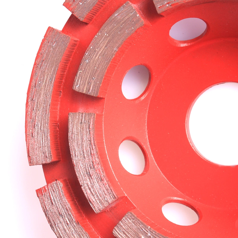 Double Row Diamond Grinding Disc Cup Wheel for Marble Concrete Double Row Diamond Cup Wheel