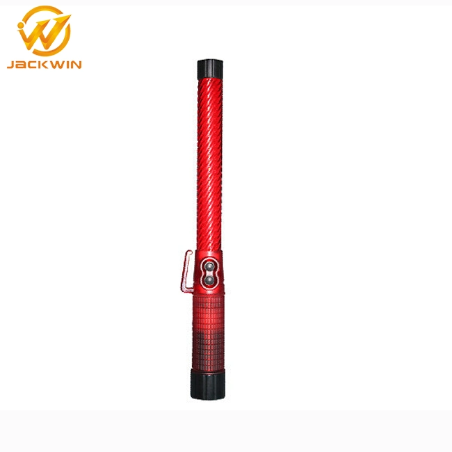 Super Bright 21 Inch Industrial Red Rechargeable Traffic Baton with Siren