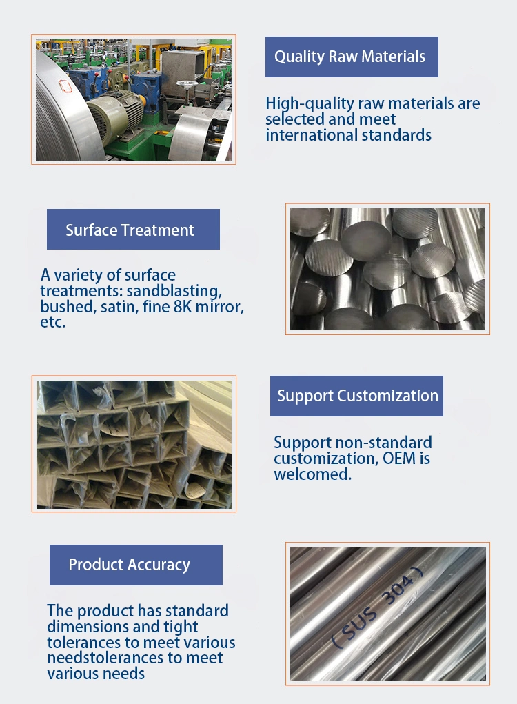 LC Tt Payment En9 Price Per Kg Mild 3mm 1.5 Inch 430 ASTM A182 S31803 4140 1.4462 Uns Duplex Stainless Steel Round Bar and Rod