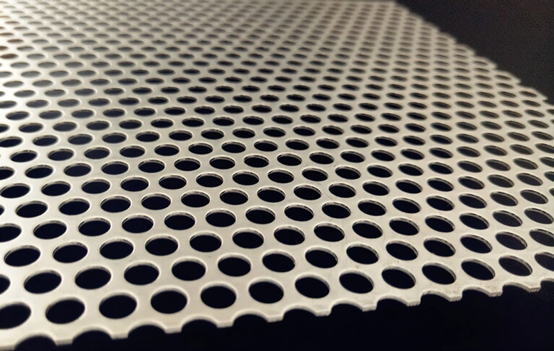 Factory Supply Customized Hexagonal Round Hole Punching Powder Coated Stainless Steel Slotted Panel Perforated Metal Sheet Plate