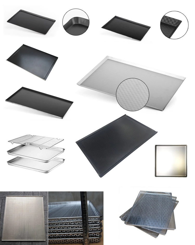 Kitchen Accessories Aluminum Non-Perforated Baking Sheet Round Corner and Right Angle Design