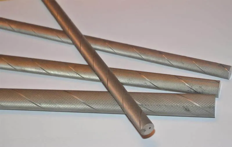 Two Hole Helical Solid Carbide Blanks Round Rods for Making Two Fluted Drills and Tools