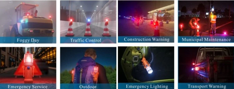 Opt23 Road Parking Pedestrian Guide Plastic LED Warning Strobe Lights Hand Baton Traffic Baton Wand