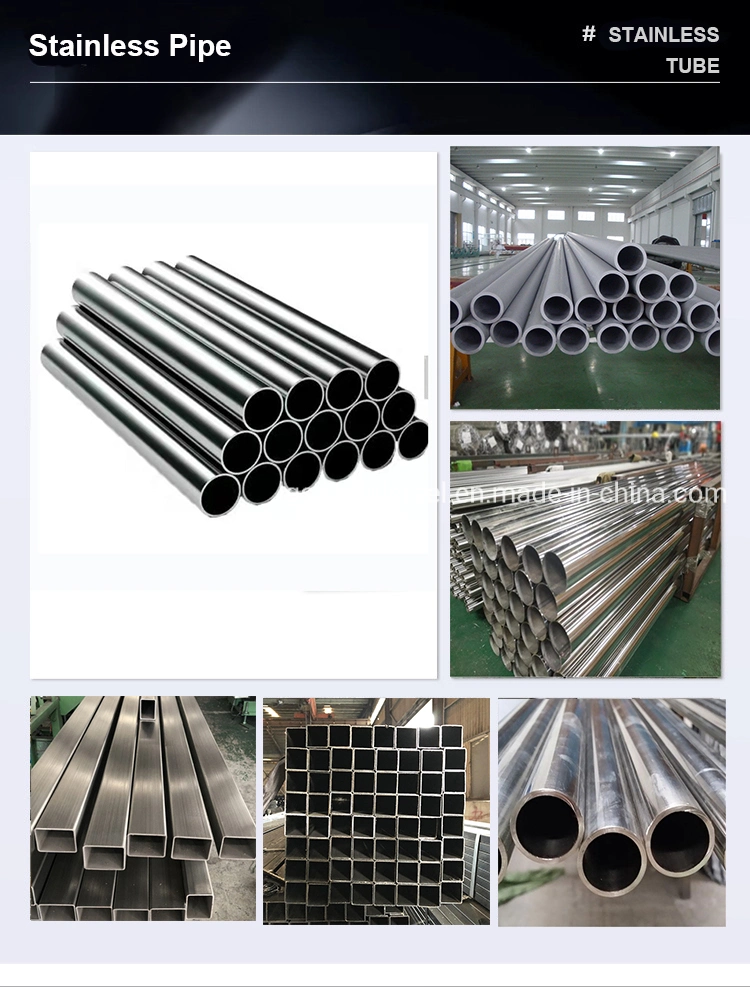 SUS Ss TP304 304L 304 316 316L 1.4301 1.4306 1.4401 1.4404 Sch40 Sch80 Stainless Steel Round Square Flat Rectangular Hollow Tube Steel