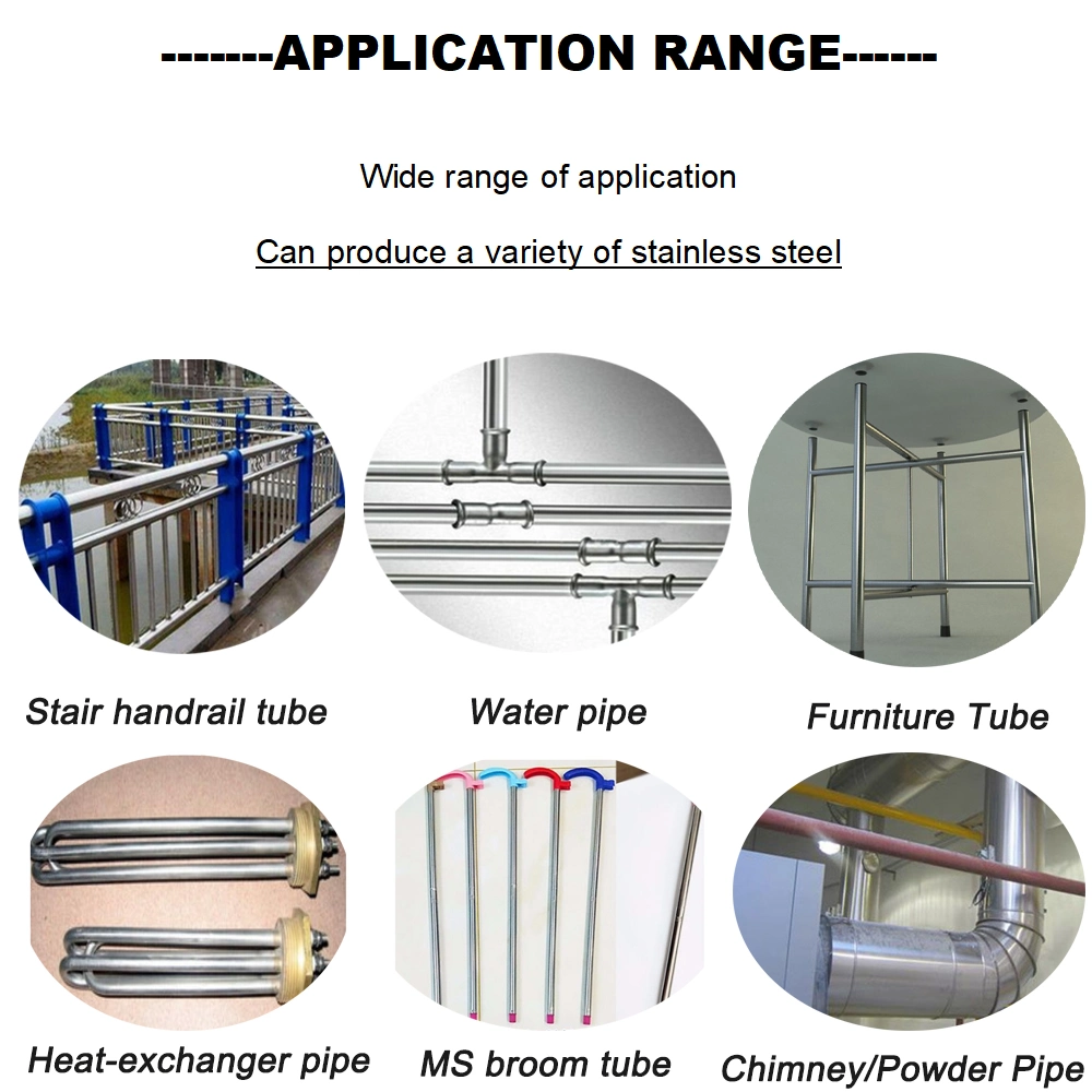 China Pipe Machine Manufacturer Ss Round Square Steel Pipe/ Tube Mill