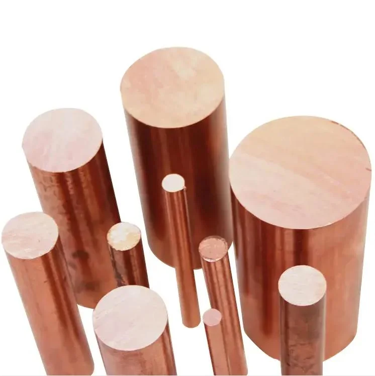 Copper Wire Rod 6mm 8mm Copper Bars C1100 Round Bar Brass Rod for Sale