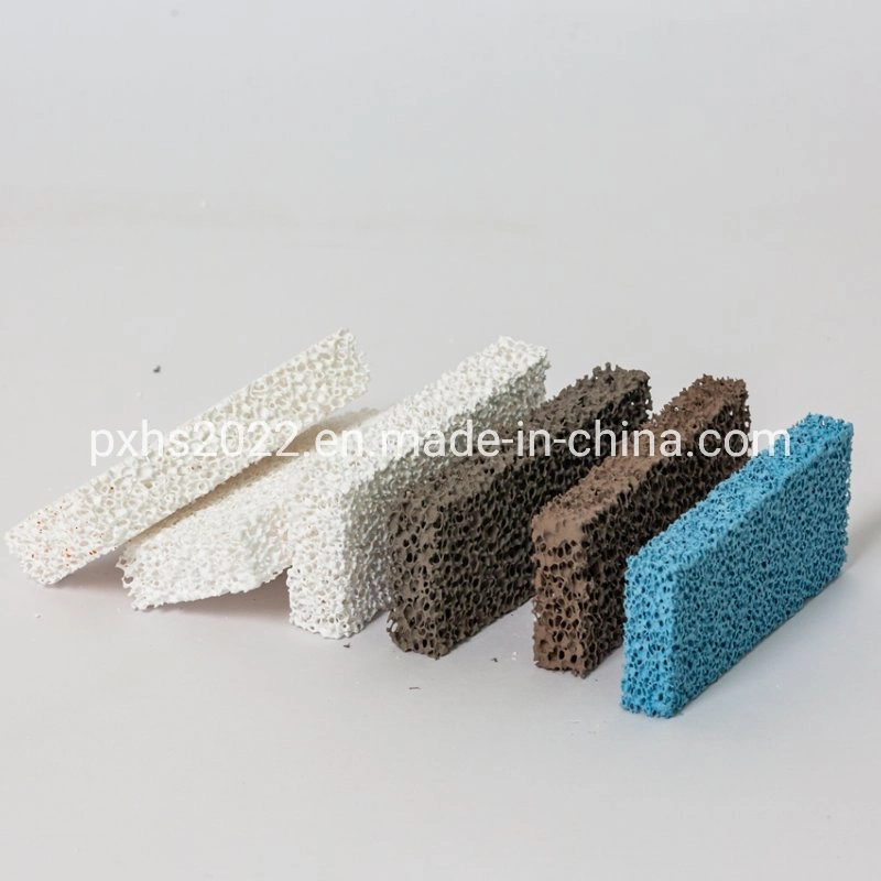 Dia70*20mm 10-60ppi Alumina Foam Ceramic Round Plates for Metal Casting