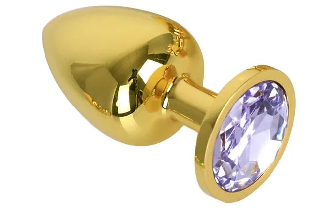 Anal Sex Toys Metal Butt Plug with Round Base