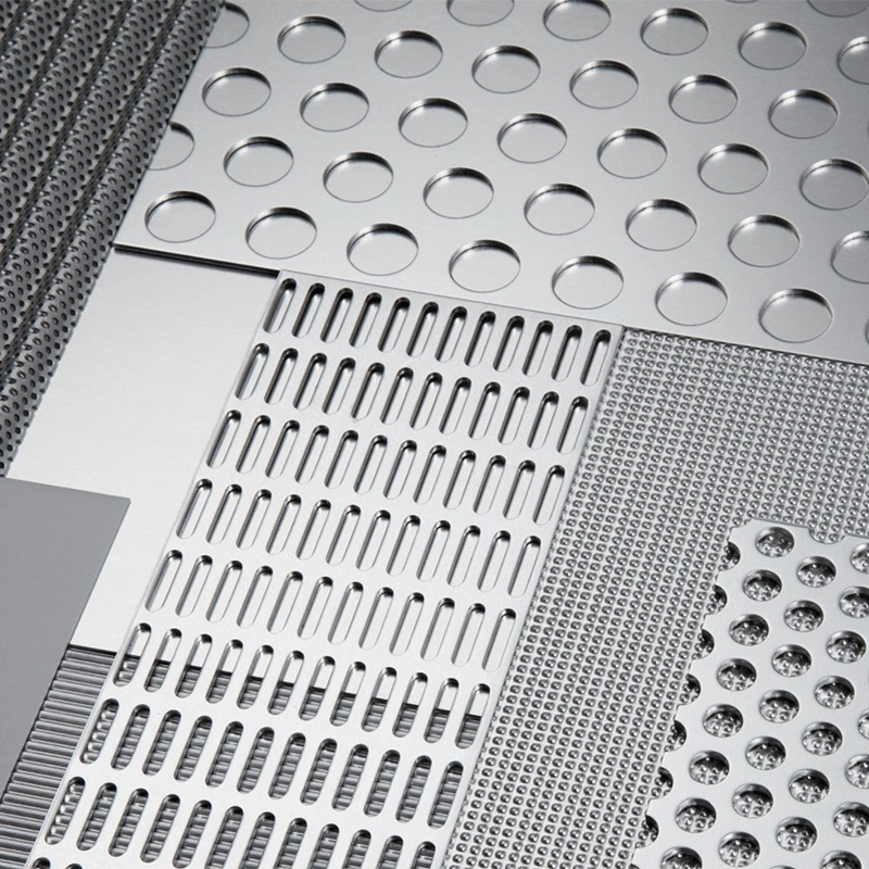 Round Square Hole Mild Steel Metal Laser Cut Galvanized Perforated Stamping Plates