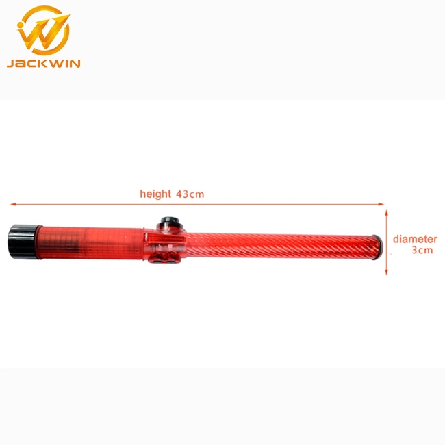 Super Bright 21 Inch Industrial Red Rechargeable Traffic Baton with Siren