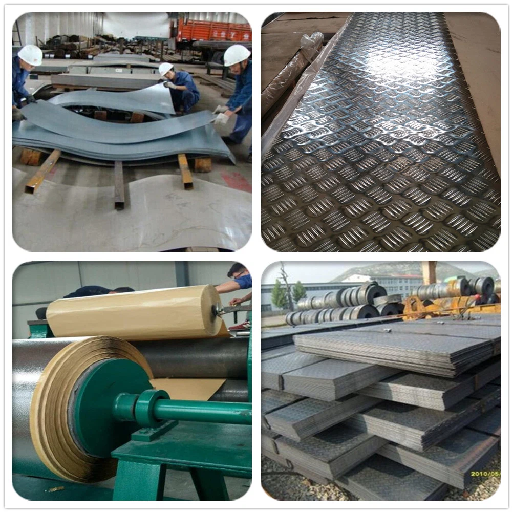 Q235 Astma36 Diamond Round Carbon Checkered Steel Plate