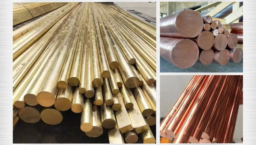 ASTM Solid Red Copper Brass Round Bar Rod with H68 H65 H63