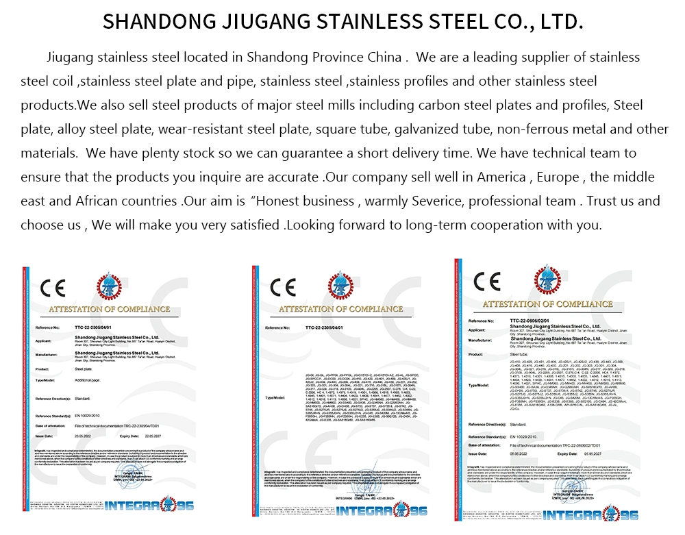 Factory Supply Inox 201 304 316 2205 5083 5052 3003 1020 1045 Golden Stainless Steel Pipe/Gold Tube From China