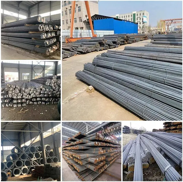 Factory Direct Sales ASTM Carbon Steel Hot-Rolled/Cold-Rolled Deformed Spiral Construction Steel Bars 6mm 8mm 12mm Building Materials Straight Round Steel Rebar