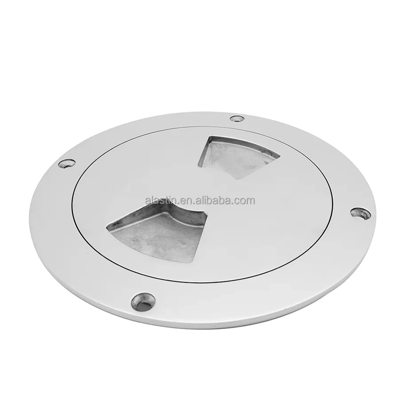 Hatch 316 Stainless Steel Round Deck Plate with Detachable Cover for Boat