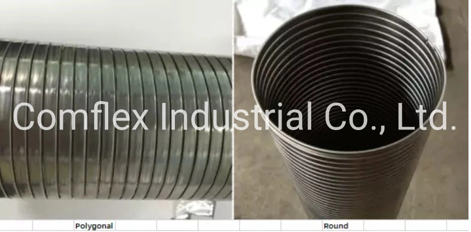 Stainless Steel Telescopic Tube Interlock Flexible Corrugated Hose Exhaust Pipe