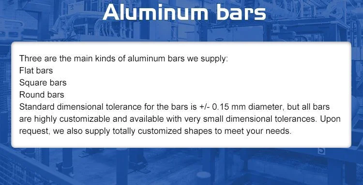 Color 9.5 mm Square Aluminum Rod 99.9% Aluminum Metal Rod High Purity Aluminum Rod