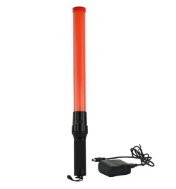 Super Bright 21 Inch Industrial Red Rechargeable Traffic Baton with Siren