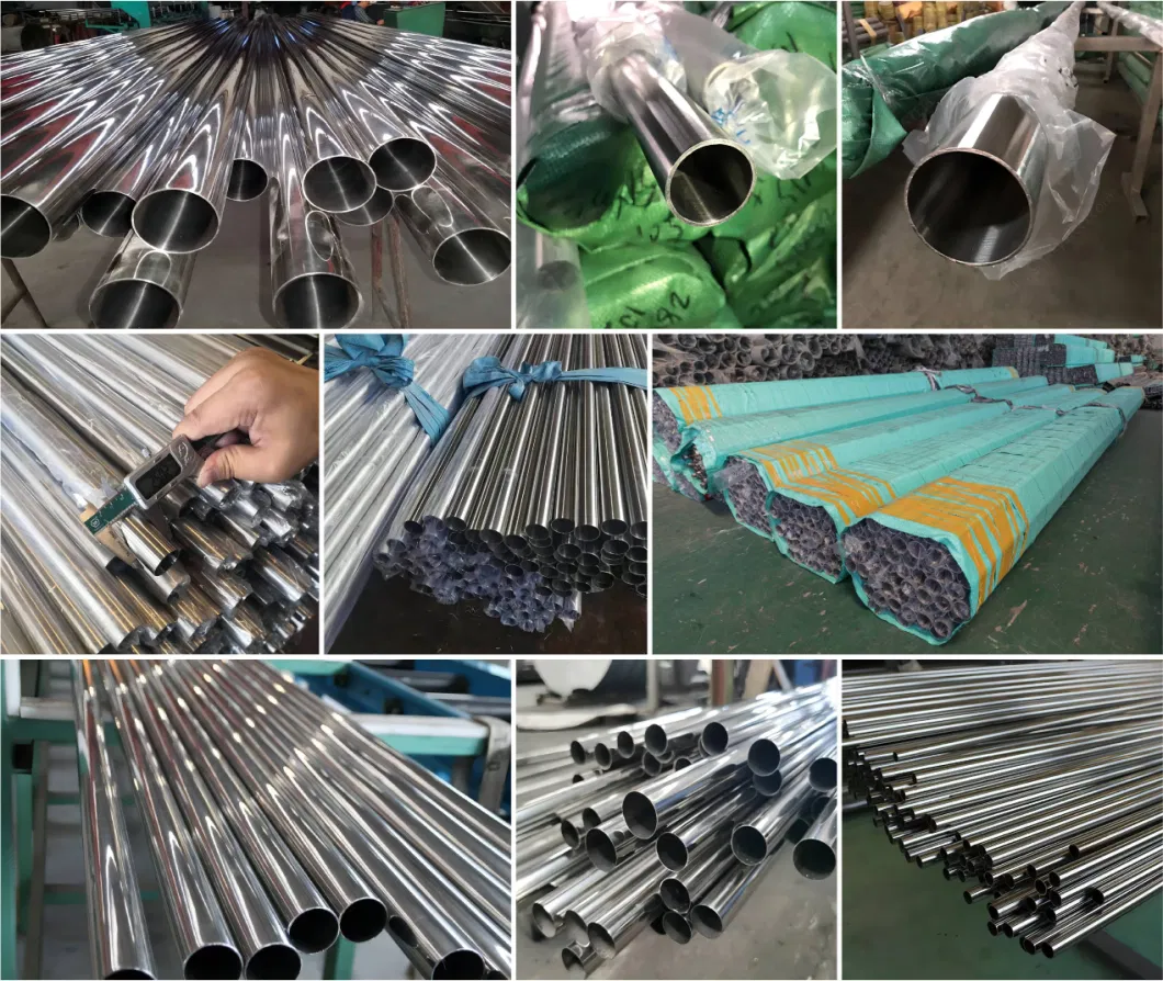 65mm 70mm 75mm 76mm 304 and 316 Stainless Steel Pipe Seamless 201 Decoration Color Mirror Finish Telescopic