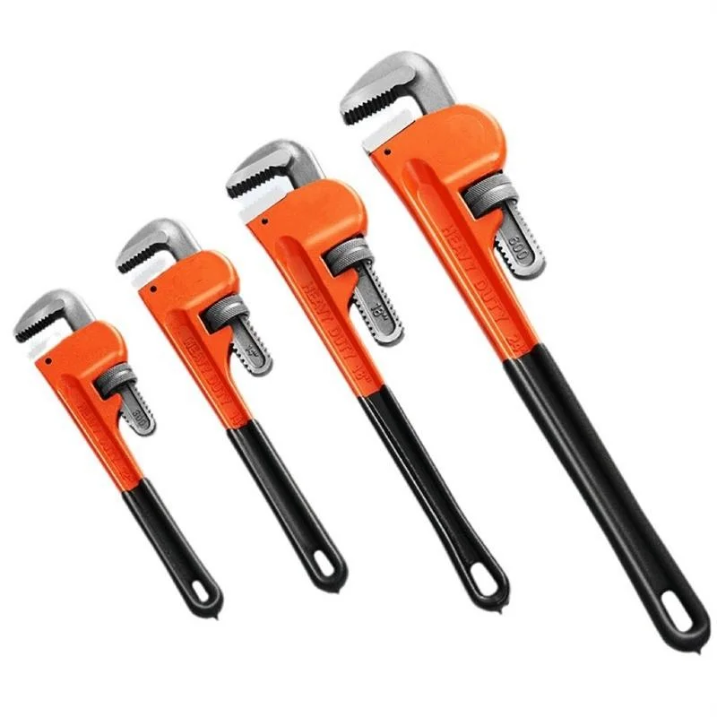 New 14in 18in 24in Hot Sale American Type Heavy Duty Power Pipe Wrench Clamp Plumbing Hand Tools