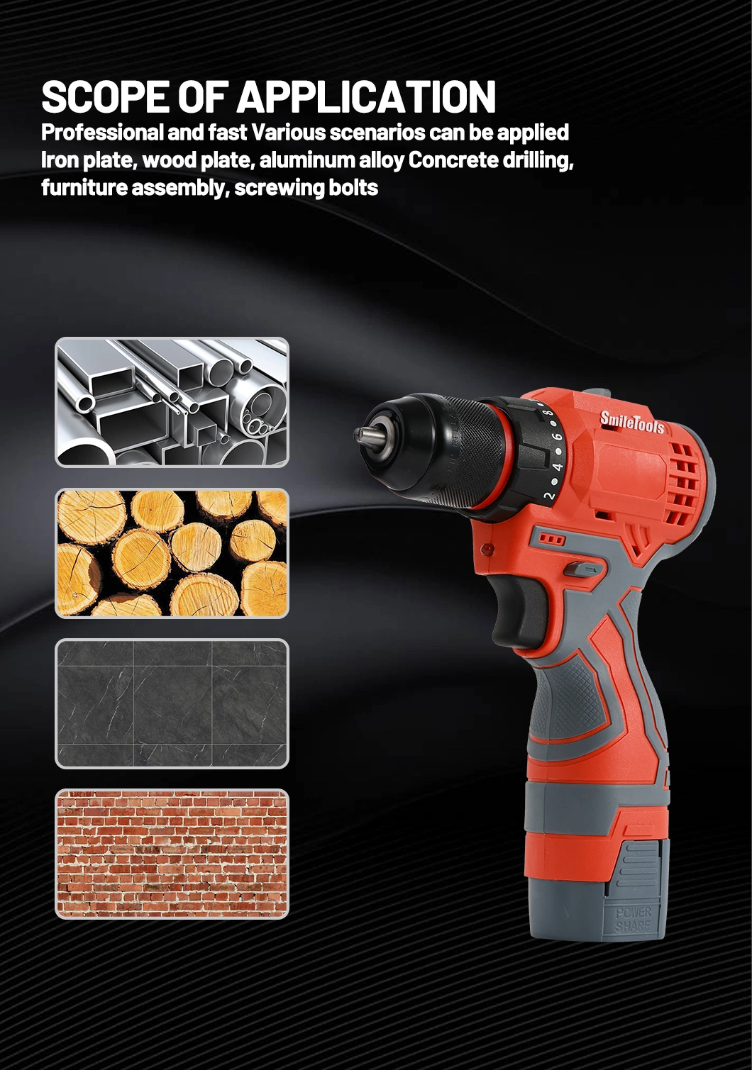 Multifunctional Hand Drill Electric Screwdriver Hole Punching Herramientas Lithium Drill Cordless Rechargeable Drill