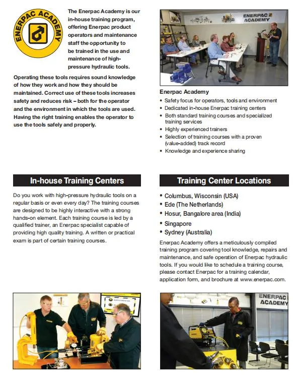 Enerpac Nc-Series, Single-Acting Hydraulic Nut Splitters