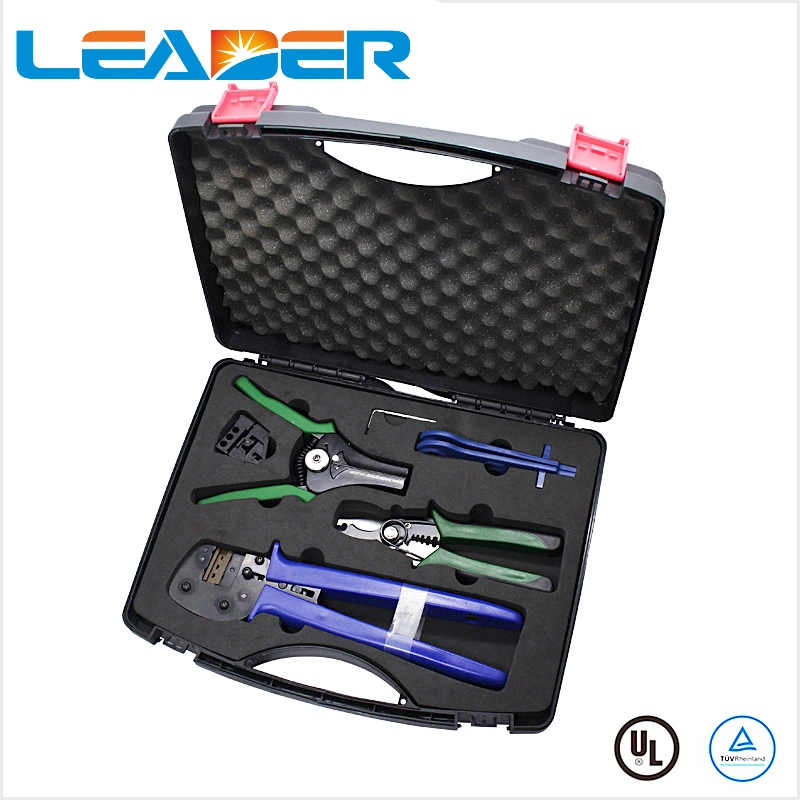 Tools Case Solar Crimping Pliers Photovoltaic Panels Wire and Cable Crimping Tool Set PV Connector Male Female Solar Terminals