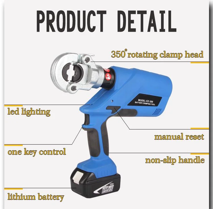 16-300 Hydraulic Battery Crimping Tool Cable Wire Rope Crimping Tools