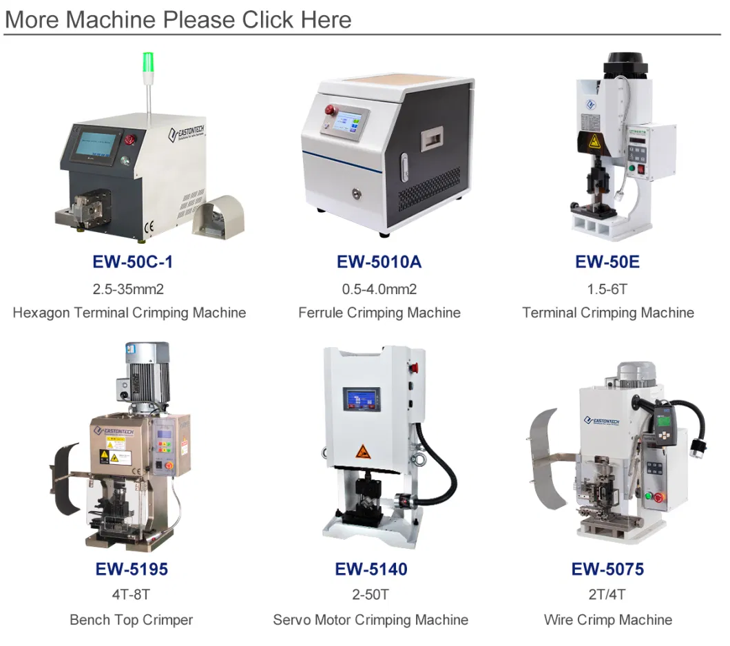 Eastontech 6-20t Otp Semi-Automatic Electrical Terminal Crimping Wire Cable Connector Crimping Machine Tools