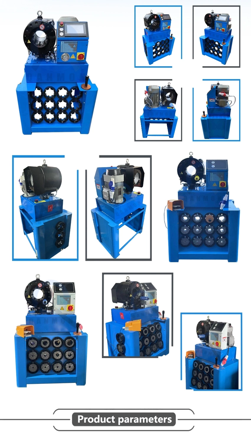 CE 1/4&quot; -2&quot; Automatic Finn Power Hydraulic Tube Crimping Machine with Quick Change Tool 75mm 3inch P20 P32