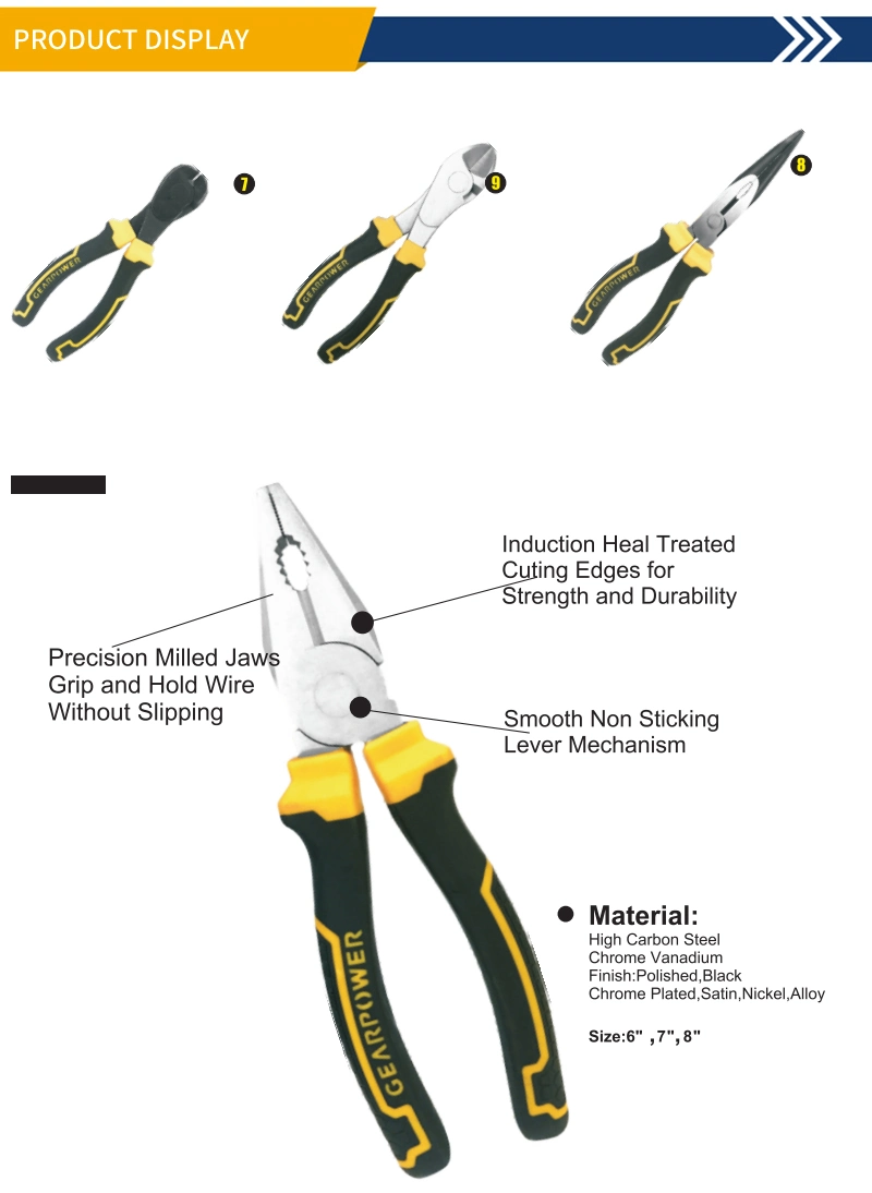 Hand Tool Combination Pliers Wire Cable Cutting Pliers Crimping Tool Labor
