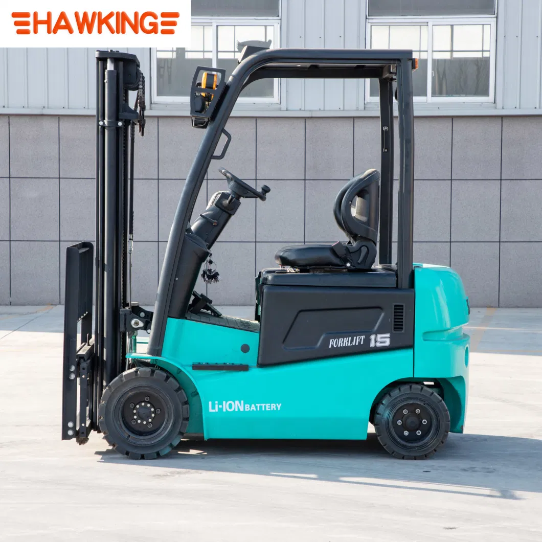 Lithium Forklifts Electric Forklift Heli 1.8 Ton Double Towers Triple Mast Fork