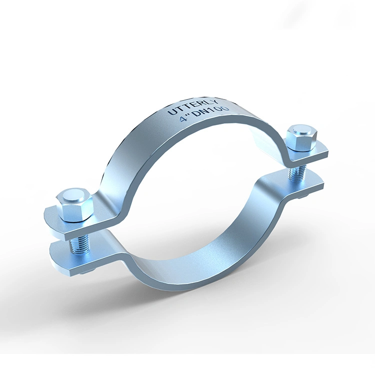 Galvanized Round Pipe Clamp/Hydraulic Pipe Hoop/Photovoltaic Bracket Hold Hoop for Secure Pole Mounting