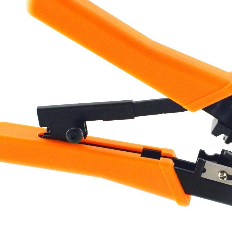 RJ45 Crimping Tool with Cutting and Stripping for Cat5e CAT6 Cable