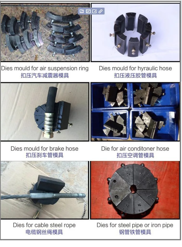 CE ISO Certified Dx68 Dx69 Hydraulic Hose Crimping Machine 12V/24V Battery 1/4-2&quot; Pipe Customized Hose Crimping Pressing Tool