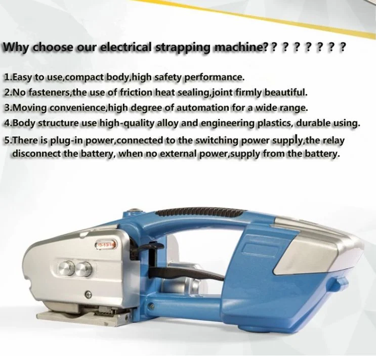 China Manufacturer Direct Sales Battery Powered Strapping Tool for Pet/PP Straps
