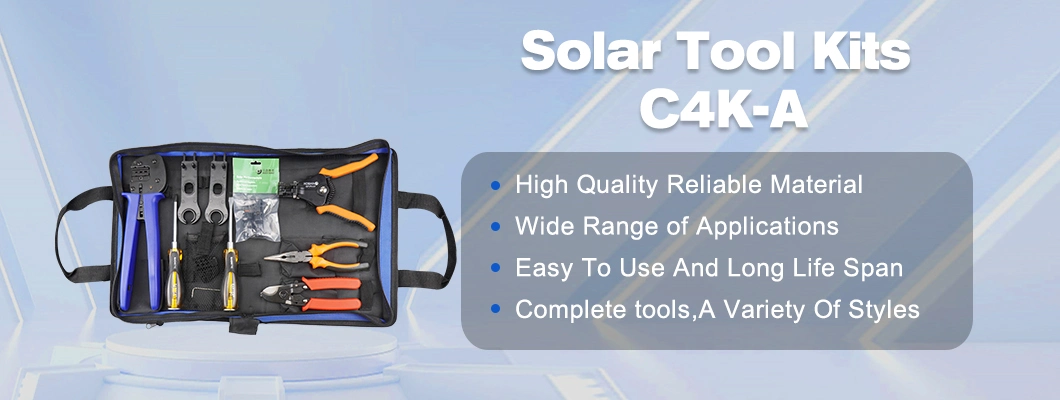 Professional Solar Kit Tool C4K-a with Wire Pressing and Stripping Tool in Stock