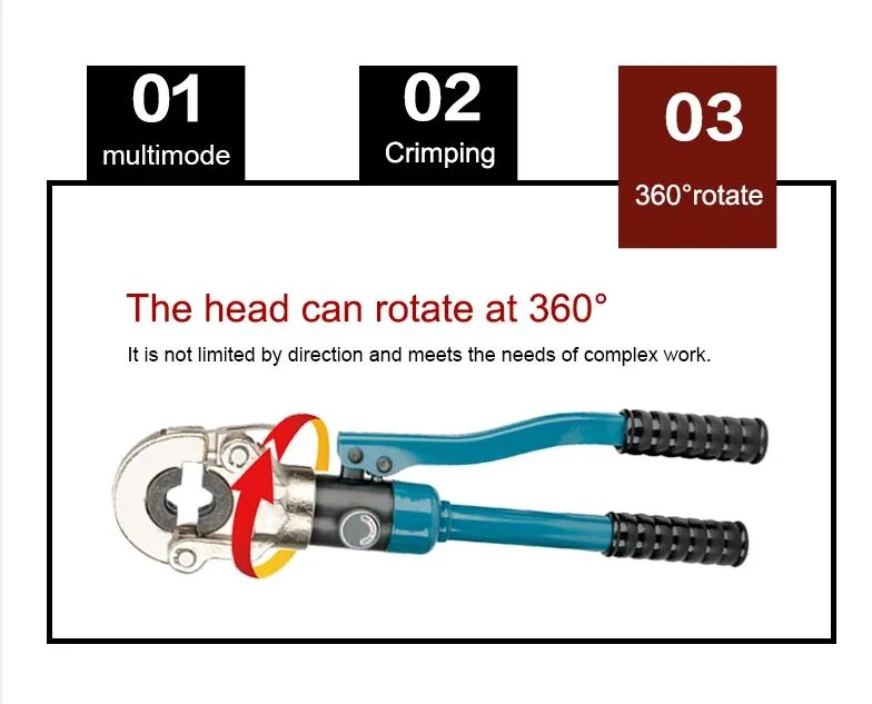 Hand Hydraulic Electric Cable Stripping Wire Crimping Tool Cable Lug Manual Hydraulic Crimping Tool