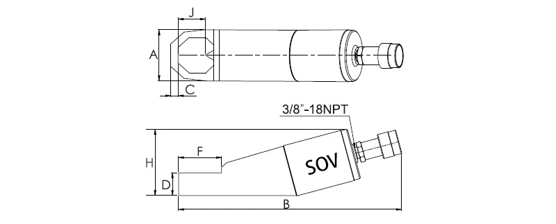 Sov Brand Hydraulic Nut Splitter